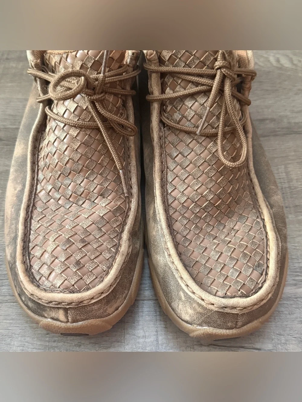 Twisted X chukka driver moccasins tan brown men’s size 11.5